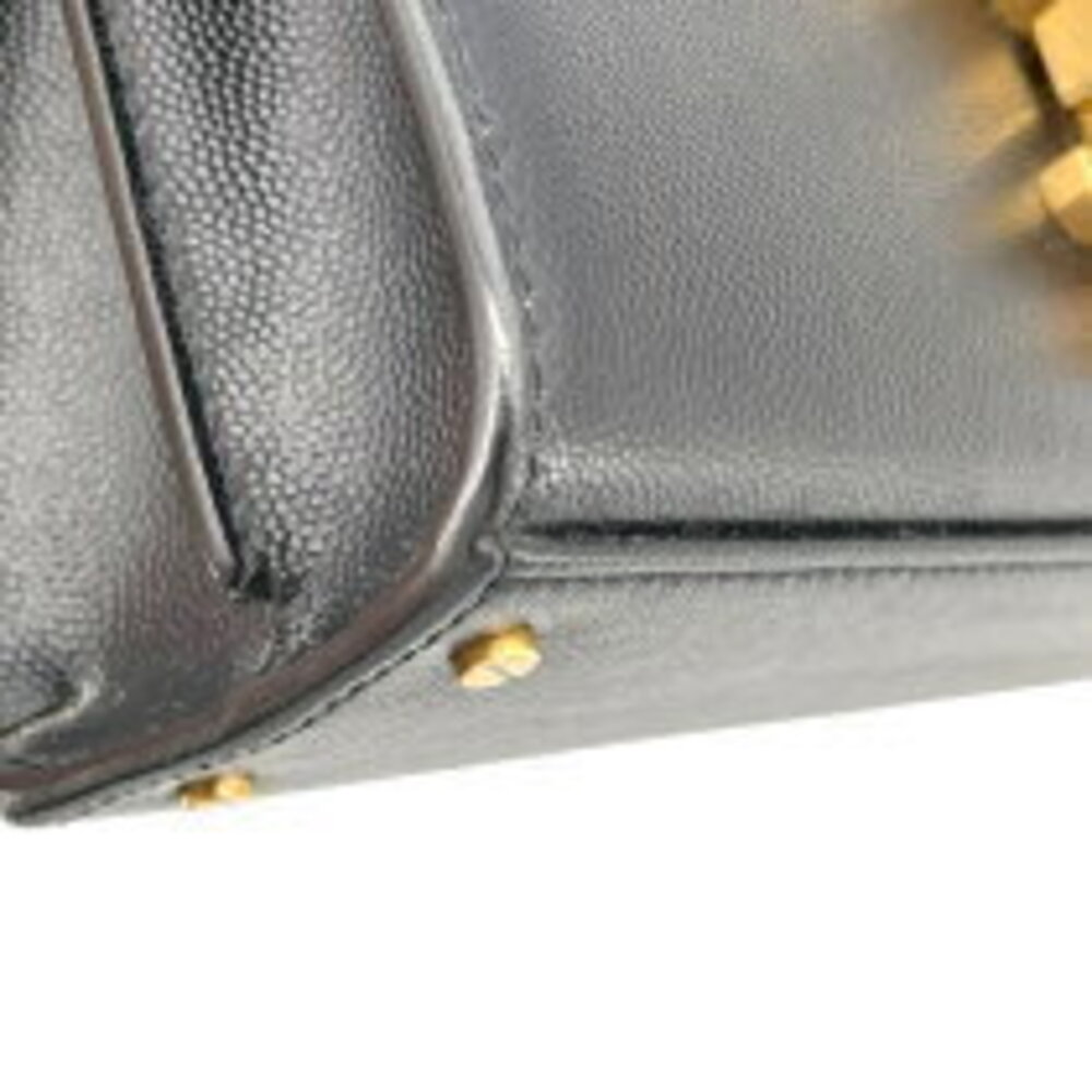 Saint Laurent bag black handbag caviar shoulder hardware Cassandra Top - Picture 6 of 11